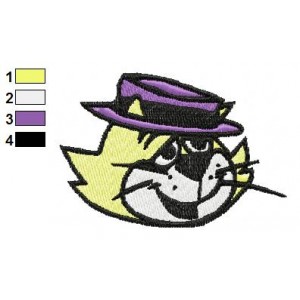 Face Top Cat Embroidery Design